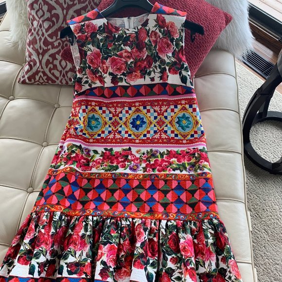 DOLCE & GABBANA MAMBO PRINT DRESS IT SIZE42/US6
